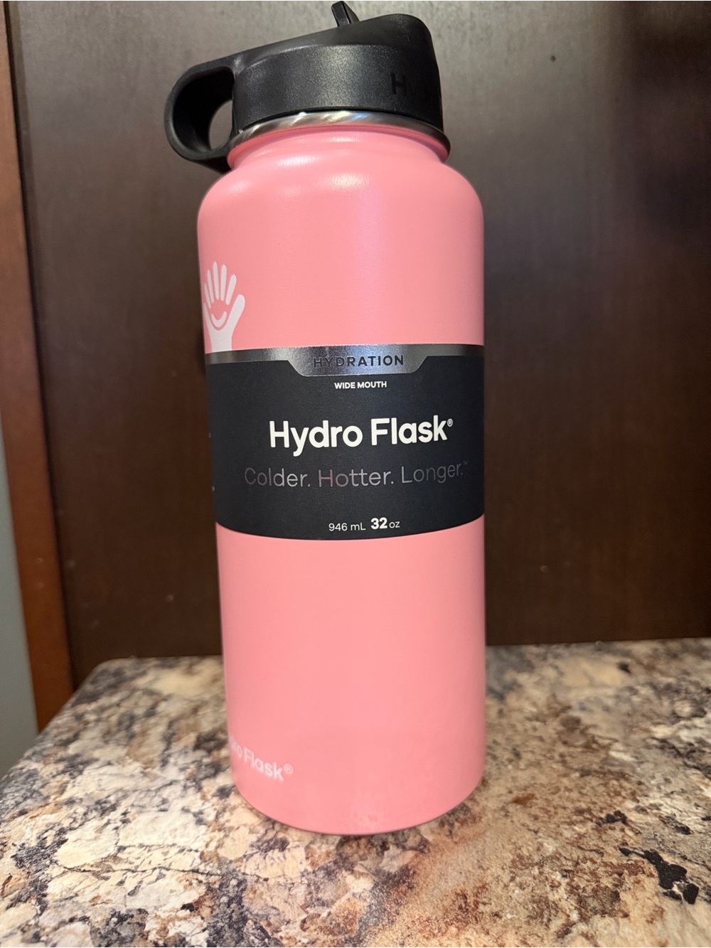 Hydro Flask Pink 32 oz Wide Mouth Bottle